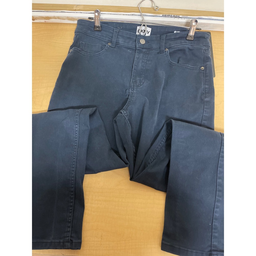DKNY Stanton Slim Fit Navy Blue Pants Mens 32x30 Cotton Blend Stretch Chinos